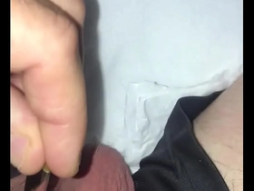 Piss hole play with paint brush