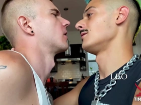 Uncut blonde gets blown
