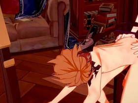 Genshin impact yaoi - zhongli x tartaglia blowjob and fucked - sissy crossdress japanese asian manga anime game porn gay