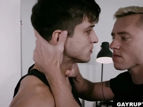 Two soldiers elliot finn and justin matthews faill in love in this beautiful military scene! left alone in the barrack things get naughty!