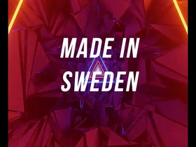 Swedish guy playing with his hard uncut cock