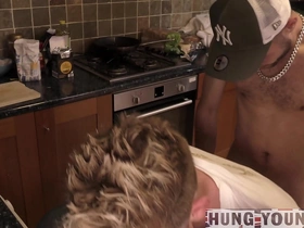 He's so perverted he makes them both neal on chairs with their arses sticking out