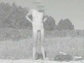 Huge flaccid cock - east german nude beach