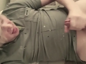 Blond guy jerk off solo homemade