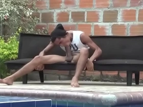 Latino huge dick outdoor